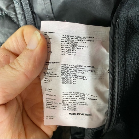 HaliFax Traders Mixed Media Puffer Winter Coat Winter Snow Jacket Gray Small - Picture 7 of 9